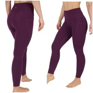 90 Degree by Reflex Purple High-Waisted Leggings
